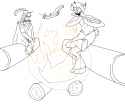 Satyr and little man~.png