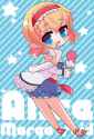 1girl alternate_costume bad_id blonde_hair blue_eyes blush food hairband ice_cream long_sleeves off_shoulder open_mouth sash short_hair solo marshmallow_mille touhou-b7b173e9801506c487a1a0599912f724.jpg