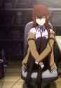 redheads tights anime steinsgate makise kurisu purple eyes anime girls ___.jpg