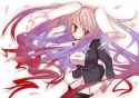 animal_ears black_legwear blazer blush bunny_ears gamuo long_hair purple_hair red_eyes solo thighhighs touhou very_long_hair-a6ea8377232145ae6d5c81a09290f211.jpg