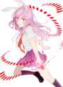 0218htt 1girl animal_ears arms_behind_back black_legwear bullet danmaku dress_shirt finger_gun glowing glowing_eyes glowing_hand highres kneehighs leg_up long_hair looking_at_viewer necktie one_leg_rai.jpg