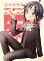984467 - 1girl black_eyes black_hair cake food happy_birthday highres idolmaster idolmaster_2 kikuchi_makoto mitsuki_meiya reverse_trap short_hair solo tongue tuxedo.jpg