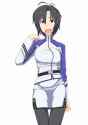 1421849 - 1girl antenna_hair belt black_legwear cosplay hirata_hiromi idolmaster kangoku_senkan kikuchi_makoto military military_uniform naomi_evans naomi_evans_(cosplay) pencil_skirt seiyuu_connection shinku_p simple_.jpg