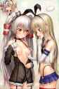 yande.re 314882 aki99 breast_grab breasts kantai_collection loli nipples no_bra open_shirt pantsu see_through shimakaze_(kancolle) stockings thighhighs thong yuri.jpg