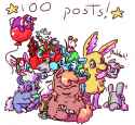 32947 - 100_posts Fluffaroo artist squeakyfriend balloon doctor_crazystein milestone mouse_mummah mummah pointy puffy_punkers pull_pop_fluffy safe snowcone sweets syringe wawa.png