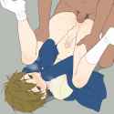 Free!, makoto, shirtn, with, blush.jpg