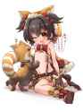 lolibooru 113995 akagi_miria animal_ears bandai_namco breast_feeding brown_eyes granblue_fantasy idolmaster_cinderella_girls raccoon_ears raccoon_tail small_breasts.png