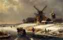 Kleijn_Lodewijk_Johannes_Figures_On_AFrozen_Waterway_By_A_Windmill.jpg