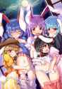 lolibooru%20162383%20assisted_exposure%20covering_mouth%20multiple_girls%20puffy_short_sleeves%20reisen_udongein_inaba%20ringo_(touhou)%20seiran_(touhou)%20touhou_project%20very_long_hair.jpg