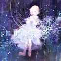 1girl blonde_hair blue_eyes capelet dress female hairband highres short_hair solo touhou transparent yoshida_yoshitsugi-6f9f6bb2a698660ffaae41f0f158c723.jpg