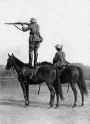 German soldiers take aim from the backs of horses, mid-1930 1.jpg