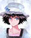 s - 619422 - 1girl bad_id bad_pixiv_id black_hair blue_eyes hal360 hat shiina_mayuri solo steins;gate.png