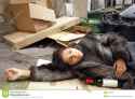 Drunk Woman In Trash Stock Photos.jpg