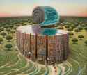 Amonit biblioteczny (Library Ammonite), 2017 - Jacek Yerka.jpg