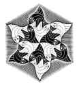 Hexagonal Fish Vignette, 1955 - M.C. Escher.jpg