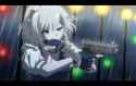 1girl aqua_eyes beretta_92 blue_dress blue_gloves dress fingerless_gloves gloves gun handgun izayoi_sakuya knife letterboxed maid maid_headdress pistol puffy_sleeves rain shirt short_sleeves silver_hair solo tomon_(slash0410) touhou weapon-8ba2.jpg