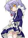 00s 1girl bell_zephyr female izayoi_sakuya izayoi_sakuya_(cosplay) lowres maid night_wizard oekaki panties simple_background solo striped touhou underwear upskirt white_background-b9707993.png