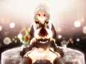 1girl bad_id black_legwear braid breasts female gradient gradient_background izayoi_sakuya maid maid_headdress medium_breasts nipples red_eyes sakanahen short_hair silver_hair skirt skirt_lift solo the_embodiment_of_scarlet_devil thighhighs tou.jpg